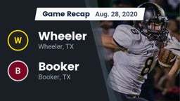Recap: Wheeler  vs. Booker  2020