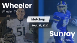 Matchup: Wheeler vs. Sunray  2020
