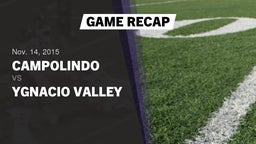 Recap: Campolindo  vs. Ygnacio Valley High 2015
