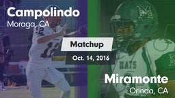 Matchup: Campolindo vs. Miramonte  2016