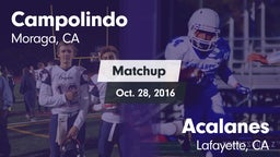 Matchup: Campolindo vs. Acalanes  2016