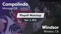 Matchup: Campolindo vs. Windsor  2016