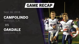 Recap: Campolindo  vs. Oakdale  2016
