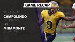 Recap: Campolindo  vs. Miramonte  2016