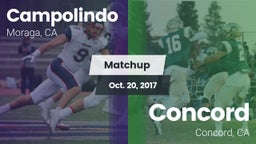 Matchup: Campolindo vs. Concord  2017