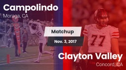 Matchup: Campolindo vs. Clayton Valley  2017