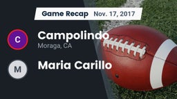 Recap: Campolindo  vs. Maria Carillo 2017