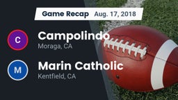 Recap: Campolindo  vs. Marin Catholic  2018