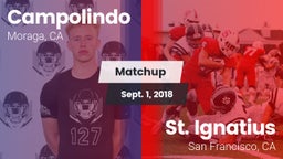 Matchup: Campolindo vs. St. Ignatius  2018