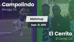 Matchup: Campolindo vs. El Cerrito  2018