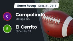 Recap: Campolindo  vs. El Cerrito  2018
