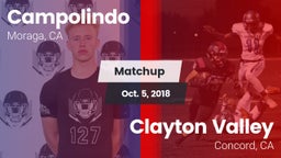 Matchup: Campolindo vs. Clayton Valley  2018