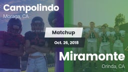 Matchup: Campolindo vs. Miramonte  2018