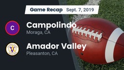 Recap: Campolindo  vs. Amador Valley  2019