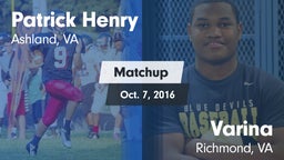 Matchup: Henry vs. Varina  2016