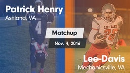 Matchup: Henry vs. Lee-Davis  2016