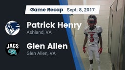 Recap: Patrick Henry  vs. Glen Allen  2017