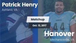 Matchup: Henry vs. Hanover  2017