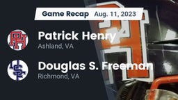 Recap: Patrick Henry  vs. Douglas S. Freeman  2023