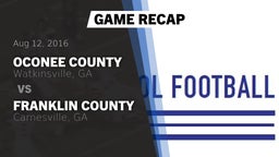 Recap: Oconee County  vs. Franklin County  2016