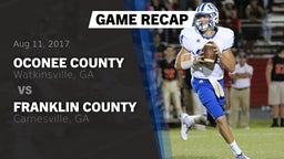Recap: Oconee County  vs. Franklin County  2017