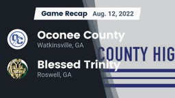 Recap: Oconee County  vs. Blessed Trinity  2022