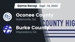 Recap: Oconee County  vs. Burke County  2022