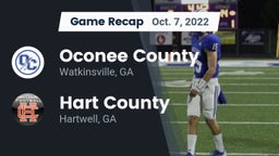 Recap: Oconee County  vs. Hart County  2022