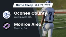 Recap: Oconee County  vs. Monroe Area  2022