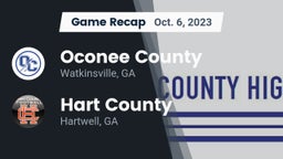 Recap: Oconee County  vs. Hart County  2023