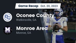 Recap: Oconee County  vs. Monroe Area  2023