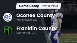 Recap: Oconee County  vs. Franklin County  2023