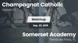Matchup: Champagnat Catholic vs. Somerset Academy  2016