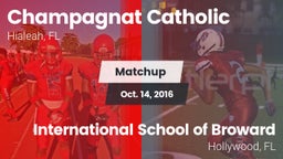 Matchup: Champagnat Catholic vs. International School of Broward 2016