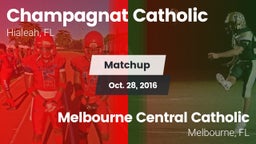 Matchup: Champagnat Catholic vs. Melbourne Central Catholic  2016
