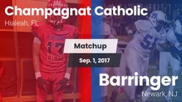 Matchup: Champagnat Catholic vs. Barringer  2017