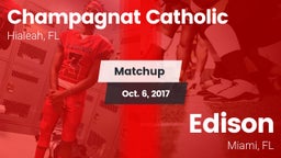 Matchup: Champagnat Catholic vs. Edison  2017