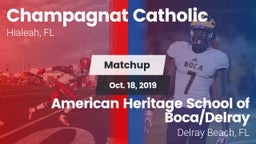 Matchup: Champagnat Catholic vs. American Heritage School of Boca/Delray 2019