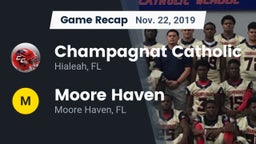 Recap: Champagnat Catholic  vs. Moore Haven  2019