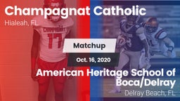 Matchup: Champagnat Catholic vs. American Heritage School of Boca/Delray 2020