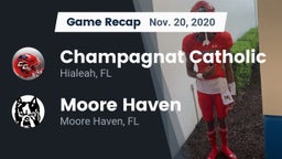 Recap: Champagnat Catholic  vs. Moore Haven  2020