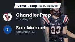 Recap: Chandler Prep  vs. San Manuel  2018