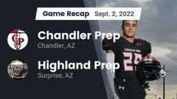 Recap: Chandler Prep  vs. Highland Prep   2022