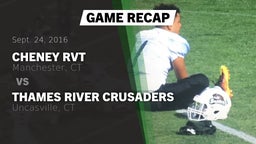 Recap: Cheney RVT  vs. Thames River Crusaders 2016