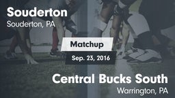 Matchup: Souderton vs. Central Bucks South  2016