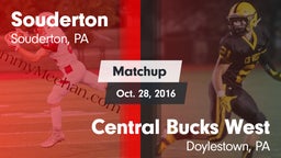 Matchup: Souderton vs. Central Bucks West  2016