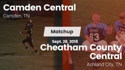 Matchup: Camden Central vs. Cheatham County Central  2018