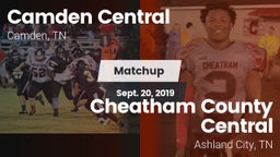 Matchup: Camden Central vs. Cheatham County Central  2019