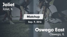 Matchup: Joliet vs. Oswego East  2016