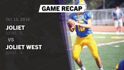 Recap: Joliet  vs. Joliet West  2016